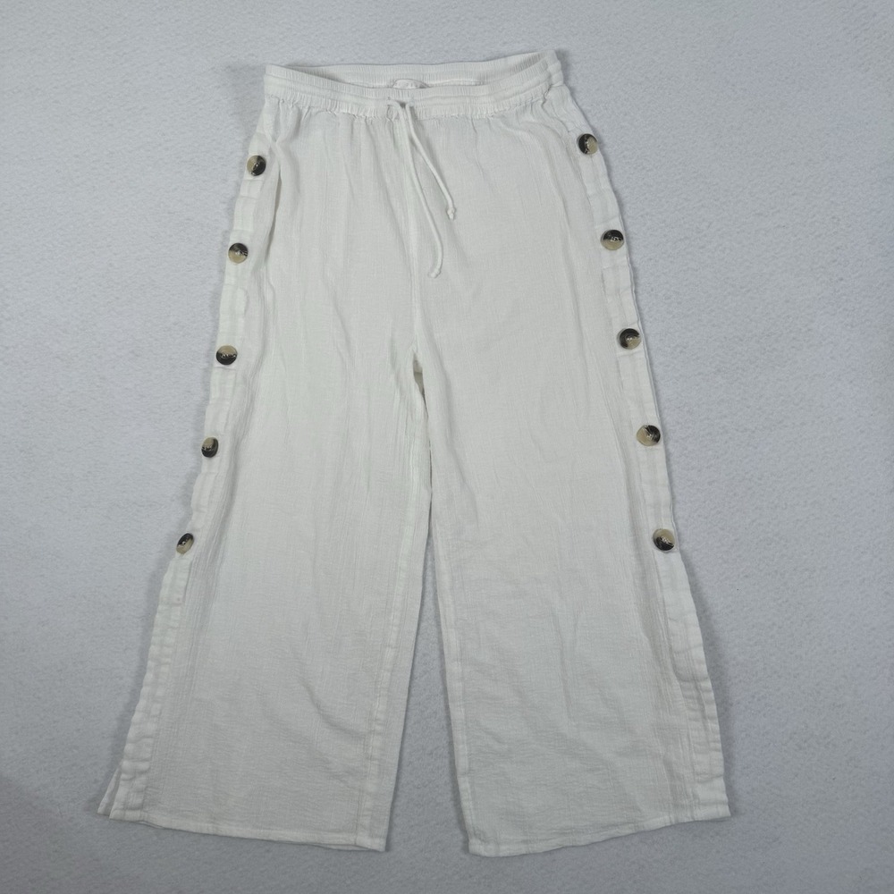 Tori Praver Swimwear Cover Up Joslyn Buttoned‎ Pants